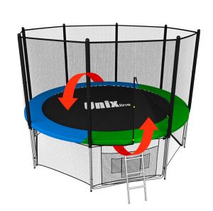  Батут с сеткой Unix line 6FT Classic наружняя сетка фото в интернет-магазине КАСКАД