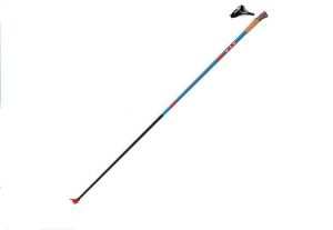  Лыжные палки КV+ TEMPESTA BLUE 100% Carbon, cross country pole 180 cm 23P007 фото в интернет-магазине КАСКАД