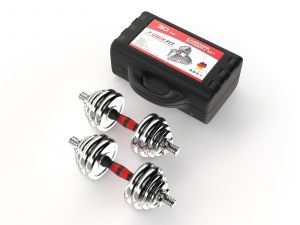  Гантели разборные в чемодане UnixFit 2*15 кг. фото в интернет-магазине КАСКАД