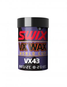  Мазь держания Swix VX43  (свежий 0/-2; мелкозернистый -2/-8, высоковторированная ) фото в интернет-магазине КАСКАД