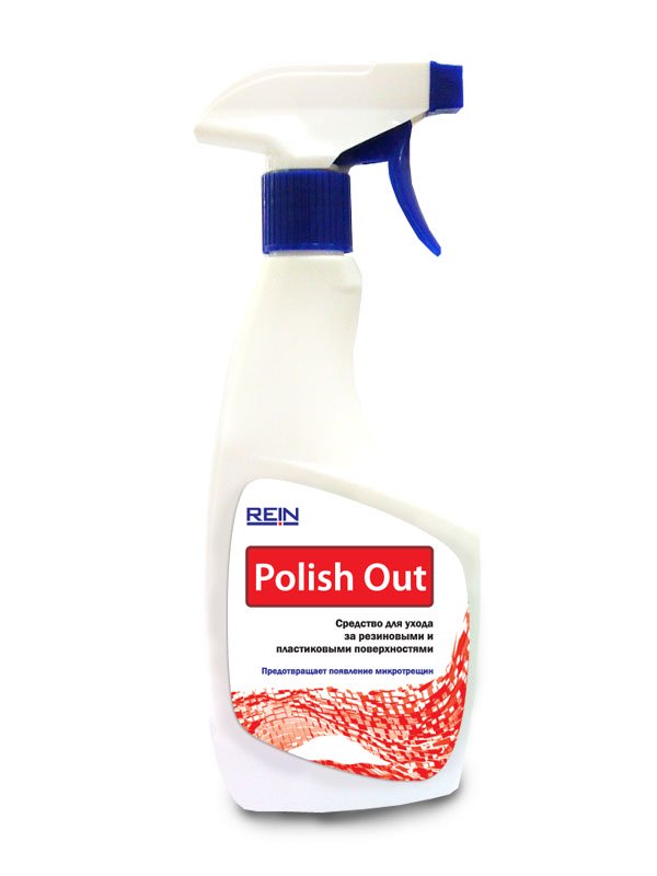 Средство для ухода за резиновыми, пластиковыми и кожаными поверностями REIN Polish In 0,5л