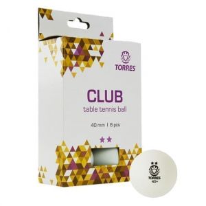  Шарик для настольного тенниса Torres Club 2* фото в интернет-магазине КАСКАД