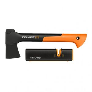  Топор туристический X7 Fiskars + точилка арт. 129048 фото в интернет-магазине КАСКАД
