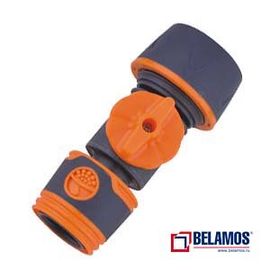  Коннектор Belamos с краном 5003E 3/4"  фото в интернет-магазине КАСКАД