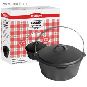  Казан чугунный 4,3 л. КС-25 фото в интернет-магазине КАСКАД