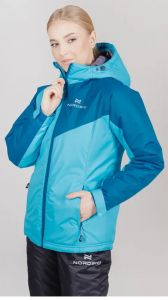  Утепленная куртка NordSki Premium-Sport aquamarine/blue w размер M (40) фото в интернет-магазине КАСКАД