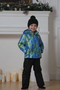  Утепленный костюм NordSki  Kids City blue/lime/black рост 128 (E3) фото в интернет-магазине КАСКАД