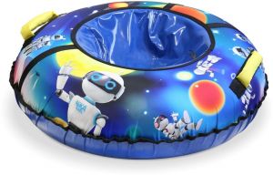 Детская игрушка тюбинг с рисунком ТБ3К-85 круговой дизайн Nika Kids с роботами фото в интернет-магазине КАСКАД