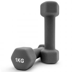  Гантели неопрен 2*1 кг. Unix Fit Grey фото в интернет-магазине КАСКАД