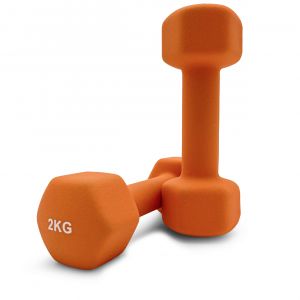  Гантели неопрен 2*2 кг. Unix Fit Orange фото в интернет-магазине КАСКАД