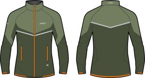  Разминочкая куртка мужская KV+ PREMIUM  olive green 23V145.7 размер XL (52) фото в интернет-магазине КАСКАД