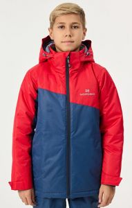  Утепленная куртка NordSki Jr Active red/denim рост 146 (E3) фото в интернет-магазине КАСКАД