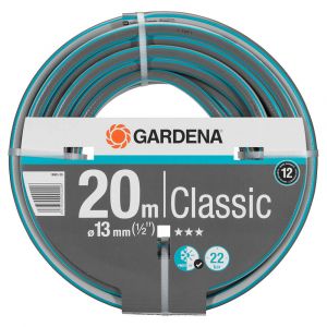  Шланг полив. Gardena Classic 1/2" 20 м СЕРЫЙ фото в интернет-магазине КАСКАД