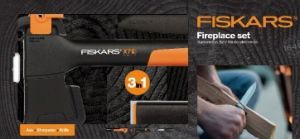  Топор универсальный X7 Fiskars + точилка + нож К40 1059024 фото в интернет-магазине КАСКАД