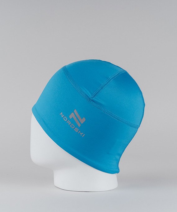 Шапка NordSki Jr Warm light blue тренировочная (S) (C3)