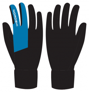  Перчатки Nordski  Arctic black/blue  размер 7-XS (D2) фото в интернет-магазине КАСКАД