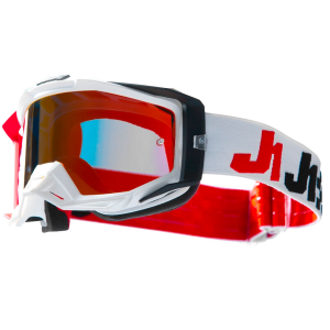  Очки Мотокросс JUST1 IRIS 2.0 белый/красный  арт 1560035-604-2261 фото в интернет-магазине КАСКАД
