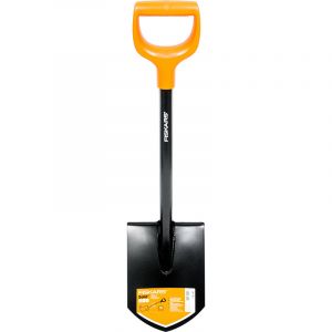  Лопата штыковая Fiskars Solid укороченная (1026667) фото в интернет-магазине КАСКАД