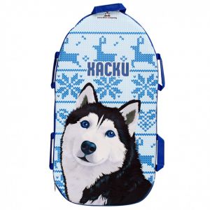  Ледянка "Snowkid" Хаски синий 80 см. фото в интернет-магазине КАСКАД
