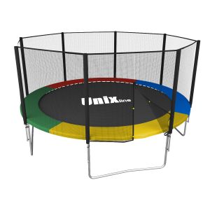  Батут с сеткой Unix line 12FT Simple наружная сетка фото в интернет-магазине КАСКАД