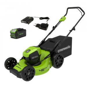  Газонокосилка аккумуляторная GreenWorks GD40LM46HPk4 (2514407UB) фото в интернет-магазине КАСКАД