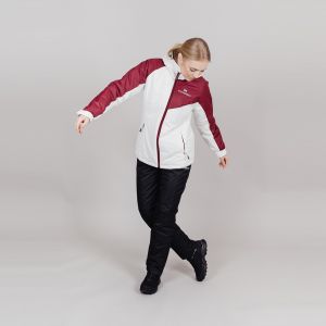  Утепленная куртка NordSki Premium-Sport cream/wine w размер XL (44) фото в интернет-магазине КАСКАД