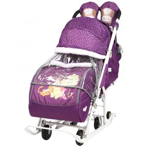  Санки - коляска Ника Disney baby DB2/1 Винни и его друзья фото в интернет-магазине КАСКАД