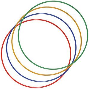  Обруч гимнастический д.540 мм  окрашенный фото в интернет-магазине КАСКАД