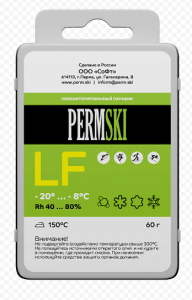  Мазь скольжения Permski LF -20/-8 60гр.  легкий фтор фото в интернет-магазине КАСКАД
