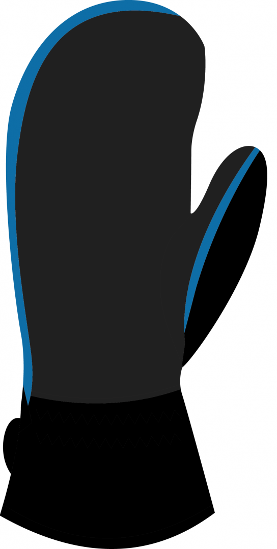 Варежки Nordski Arctic black/aquamarine membrane размер 7-XS (D1)