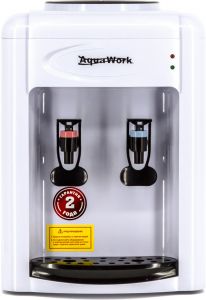  Водораздатчик-диспенсер "Aqua Work 0.7ТКR" (бело-черный) фото в интернет-магазине КАСКАД