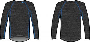  Термобельё мужское KV+ Tenero кофта dark grey 21U133.1 S фото в интернет-магазине КАСКАД