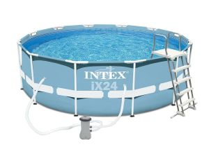 Каркасный бассейн Intex Prism Frame 366х122+ фильтр-насос 3785+лестница 26718/28726 фото в интернет-магазине КАСКАД