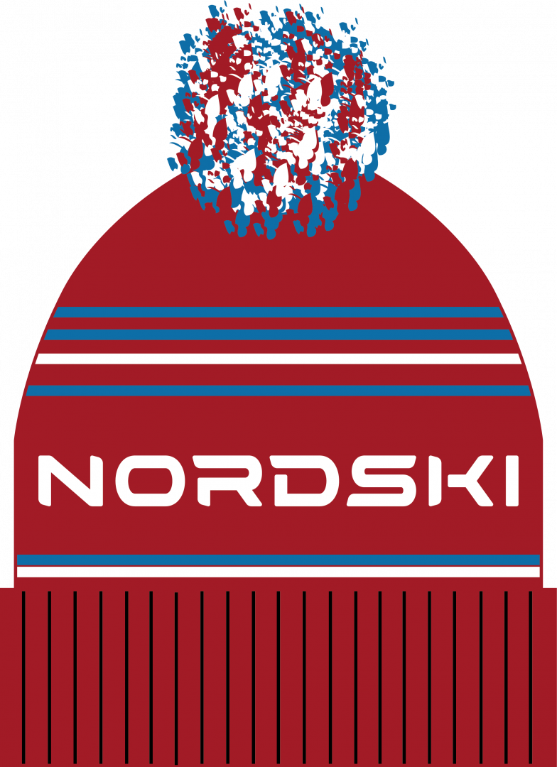 Шапка NordSki Stripe red rus (C3)