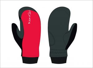  Варежки Nordski Jr. Arctic red/black WS размер 5-L (D1) фото в интернет-магазине КАСКАД
