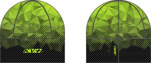 Шапка KV+ Premium (22A02S 106) черный/зеленый (S) фото в интернет-магазине КАСКАД