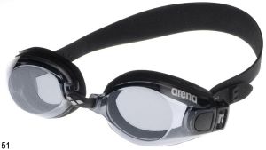  Очки для плавания  Arena Zoom Neoprene прозрачные линзы, черная оправа 9227951 фото в интернет-магазине КАСКАД
