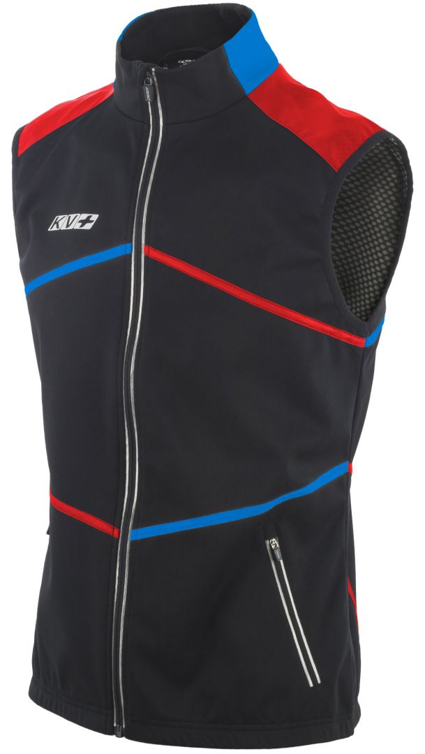 Жилет KV+ Davos р. XL black/blue/red
