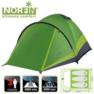  Палатка 3-х местная Norfin Perch 3 NF фото в интернет-магазине КАСКАД