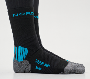  Носки Nordski Run black/light blue размер 35-38 (C2) фото в интернет-магазине КАСКАД