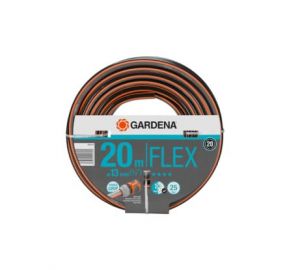  Шланг полив. Gardena Flex 9*9 1/2" 20 м ОРАНЖЕВЫЙ/ЧЕРНЫЙ фото в интернет-магазине КАСКАД