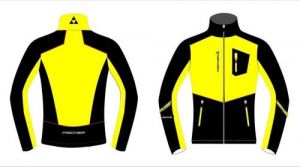  Разминочная куртка детская Fischer Softshell Warm черно-лимонный G8132-103 (р. 146) фото в интернет-магазине КАСКАД
