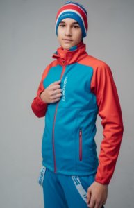  Разминочная куртка NordSki Jr. Premium blue/red рост 134 фото в интернет-магазине КАСКАД