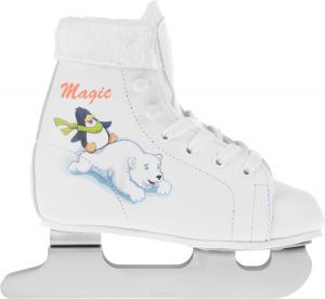  Коньки "Magic white" (детские два лезвия) р. 28 фото в интернет-магазине КАСКАД