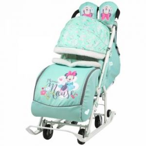 Санки - коляска Ника Disney baby DB2/2 Минни Маус фото в интернет-магазине КАСКАД