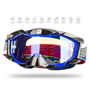  Очки Мотокросс GTX 5015 синие фото в интернет-магазине КАСКАД