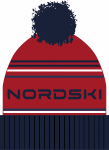  Шапка NordSki Srtipe red (C3) фото в интернет-магазине КАСКАД