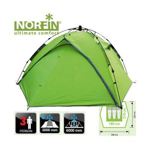  Палатка 3-х местная Norfin Tench 3 NF фото в интернет-магазине КАСКАД