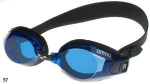  Очки для плавания  Arena Zoom Neoprene синие линзы, черная оправа 9227957 фото в интернет-магазине КАСКАД