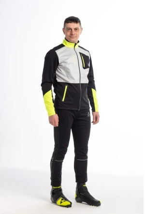 Разминочная куртка мужская Fischer Softshell Warm черно-серый GR8115-109 р. (XL 52)